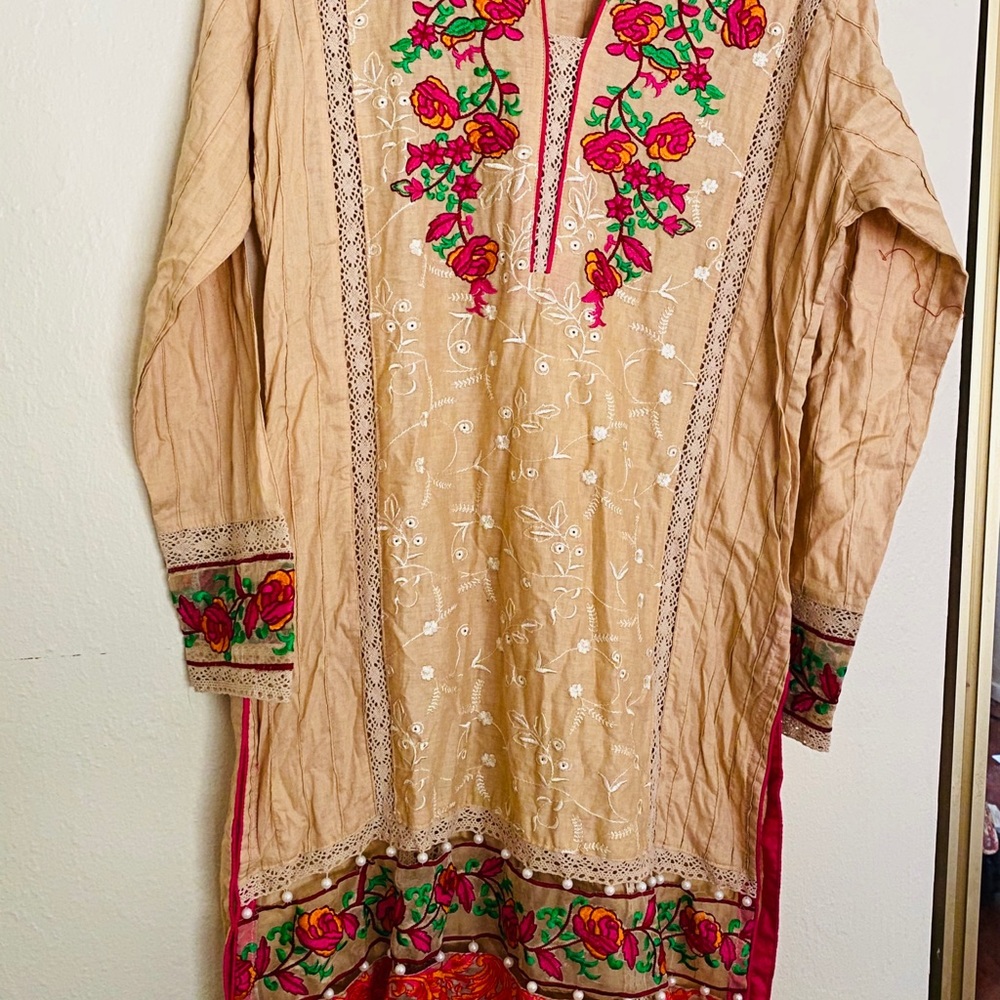 Brand new 3 piece dress with jacquard duppat